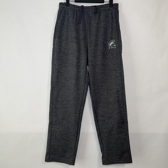 Michigan State Spartans Colosseum Fleece Sweatpants Men Size M Medium Gray 30x29 - Picture 1 of 11